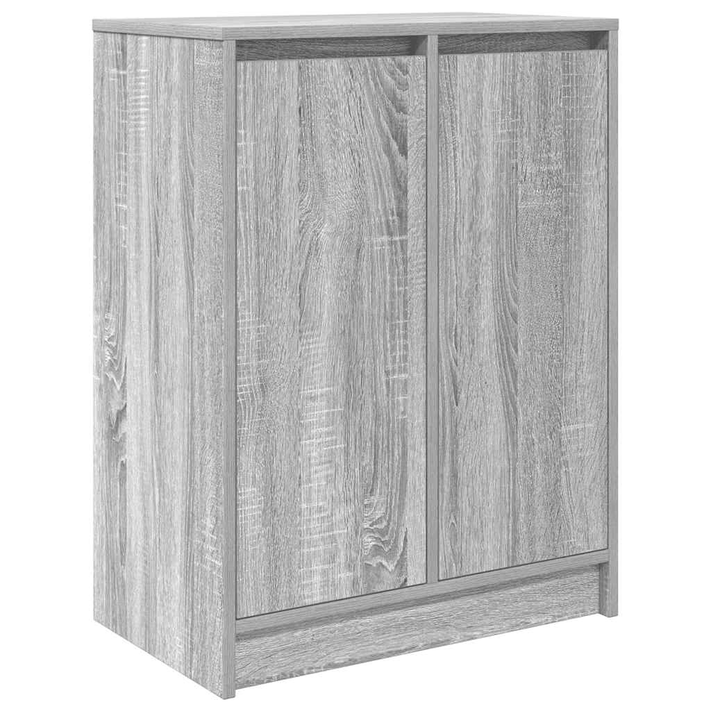 Scarpiera Grigio Sonoma 57x34x76 cm in Legno Multistrato