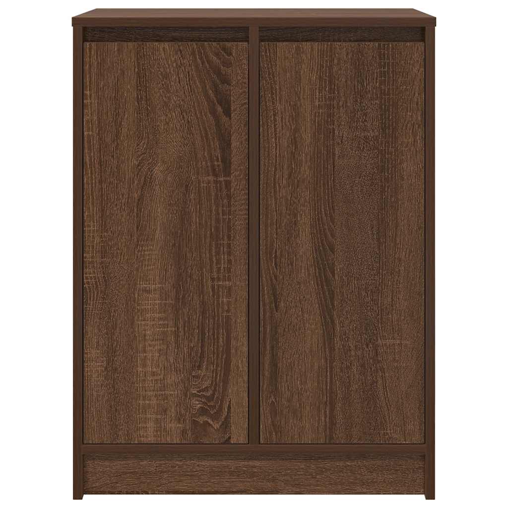 Scarpiera Rovere Marrone 57x34x76 cm in Legno Multistrato