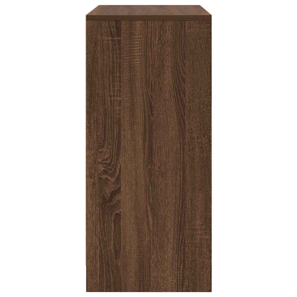 Scarpiera Rovere Marrone 57x34x76 cm in Legno Multistrato