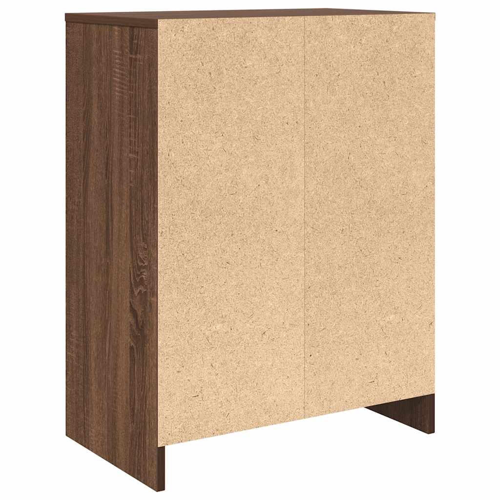 Scarpiera Rovere Marrone 57x34x76 cm in Legno Multistrato