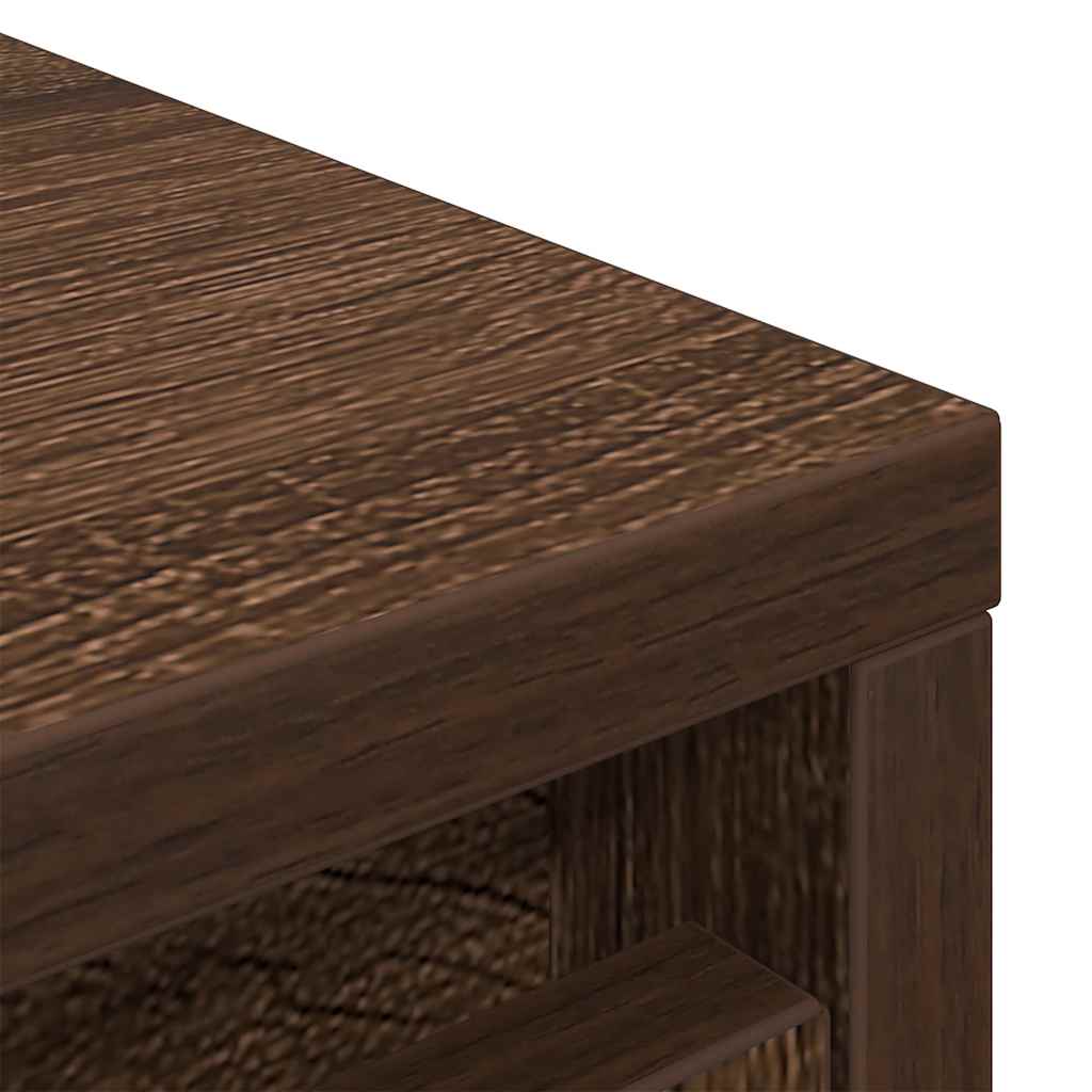 Scarpiera Rovere Marrone 57x34x76 cm in Legno Multistrato