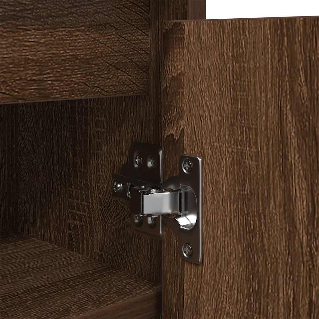 Scarpiera Rovere Marrone 57x34x76 cm in Legno Multistrato