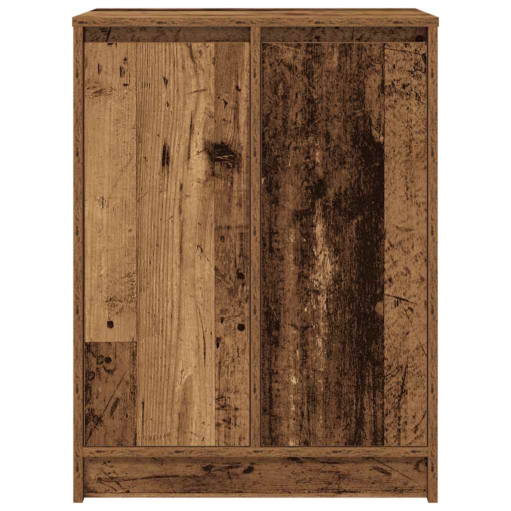 Scarpiera Legno Antico 57x34x76 cm in Legno Multistrato