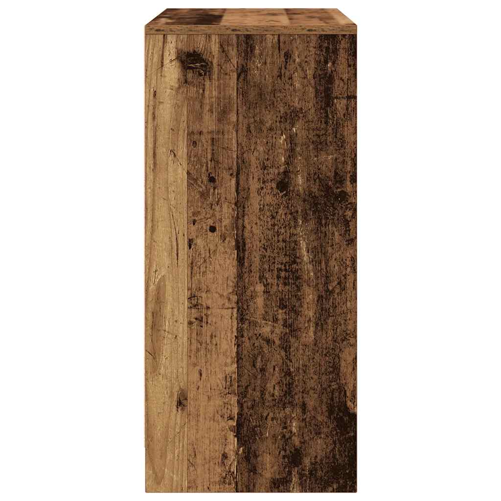 Scarpiera Legno Antico 57x34x76 cm in Legno Multistrato