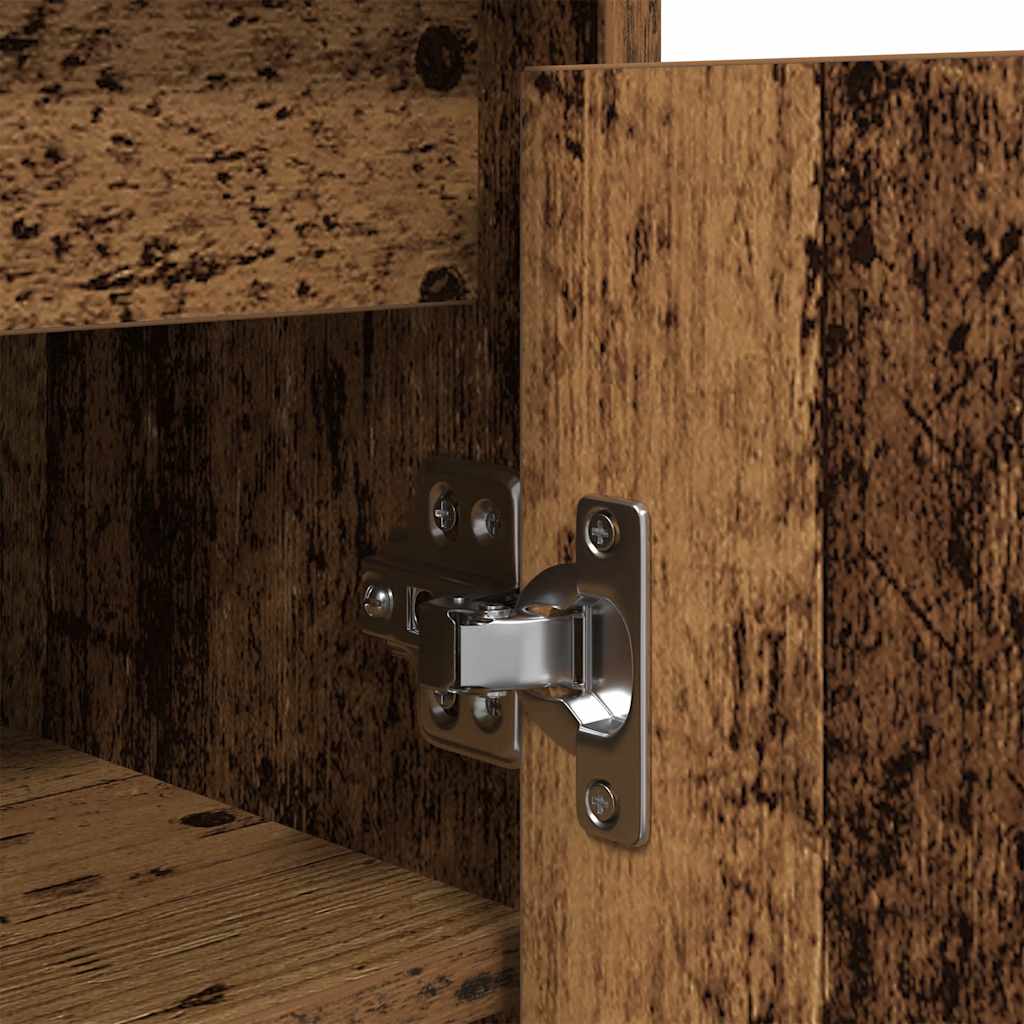 Scarpiera Legno Antico 57x34x76 cm in Legno Multistrato