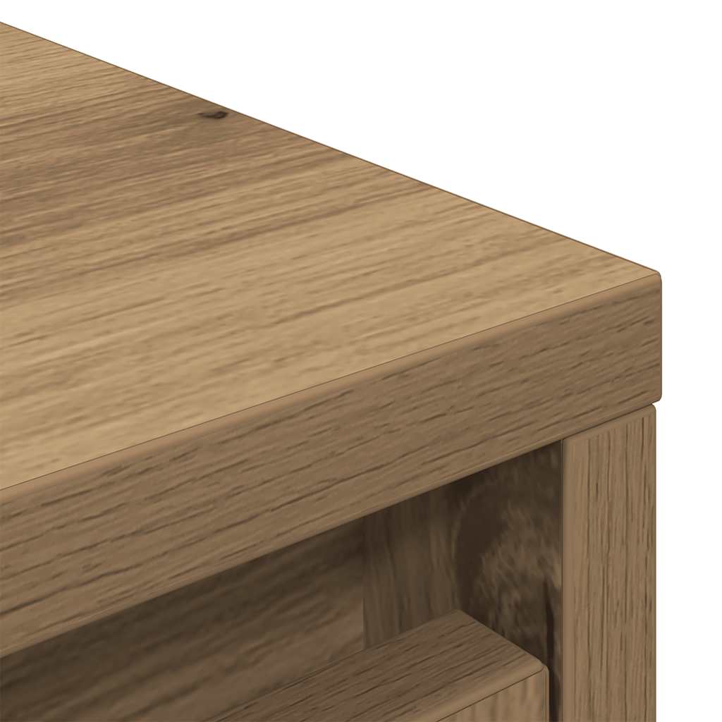 Scarpiera Rovere Artigianale 57x34x76 cm in Legno Multistrato