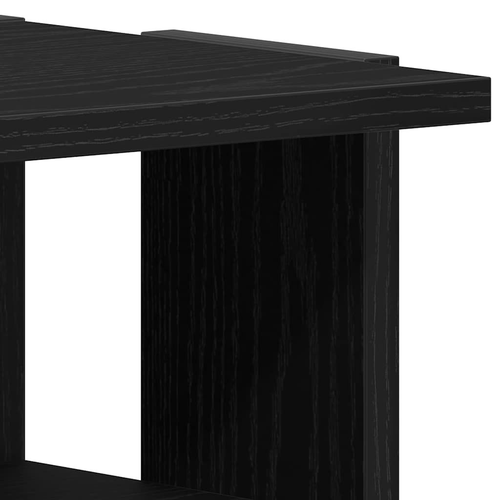 Scarpiera Rovere Rovere Nero 25x27x102 cm in Legno Multistrato