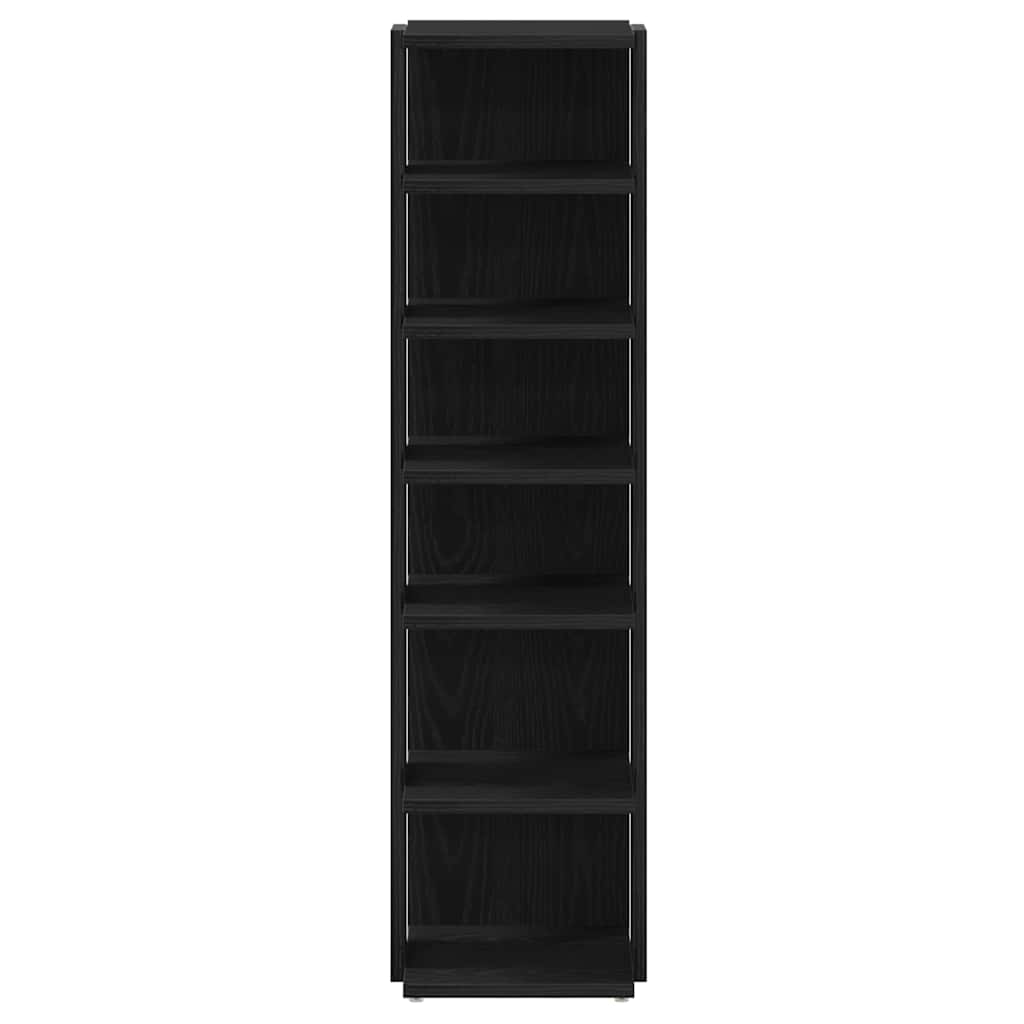 Scarpiere 2 pz Rovere Nero 25x27x102 cm in Legno Multistrato