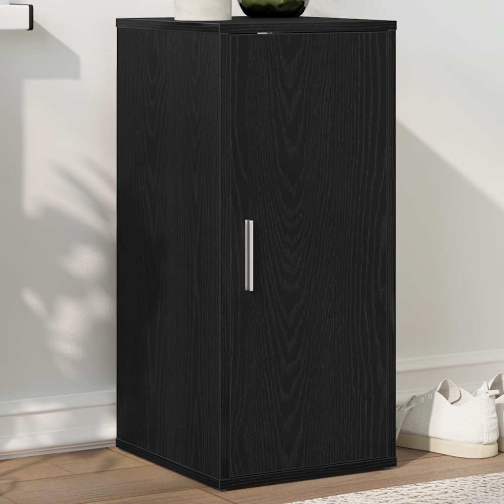 Scarpiera Rovere Rovere Nero 32x35x70 cm in Truciolato