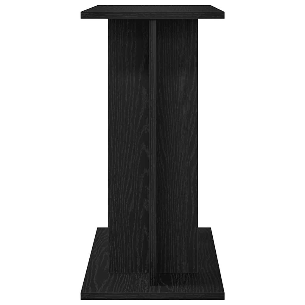 Supporto per acquario in rovere nero 60x30x60 cm in legno ingegnerizzato