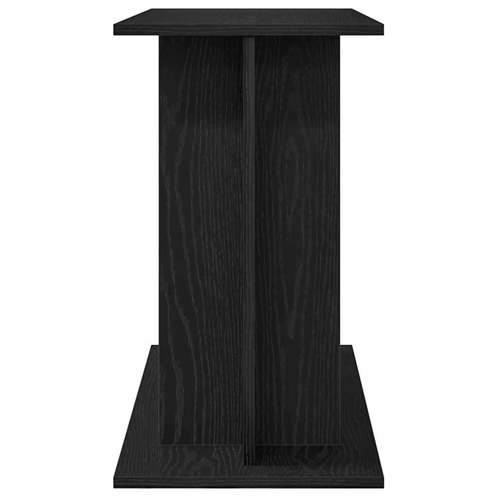 Supporto Acquario 80x35x60 cm Legno Multistrato Rovere Nero