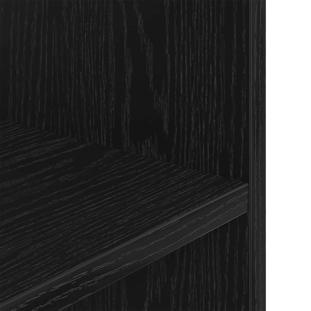 Supporto Acquario 80x35x60 cm Legno Multistrato Rovere Nero