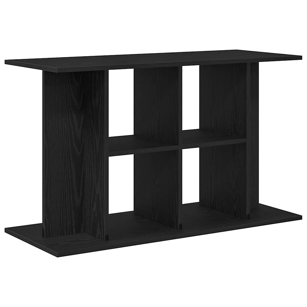 Supporto per acquario in rovere nero 100x40x60 cm in legno ingegnerizzato