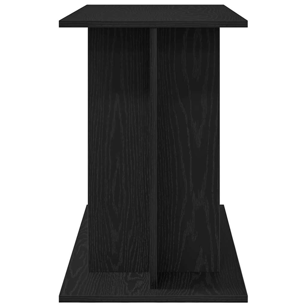 Supporto per acquario in rovere nero 100x40x60 cm in legno ingegnerizzato