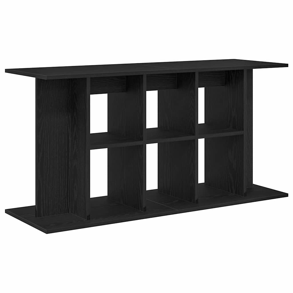 Supporto per acquario in rovere nero 120x40x60 cm in legno ingegnerizzato