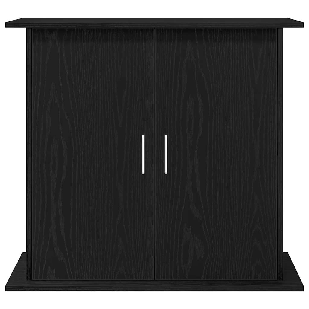 Supporto per acquario in rovere nero 81x36x73 cm in legno ingegnerizzato