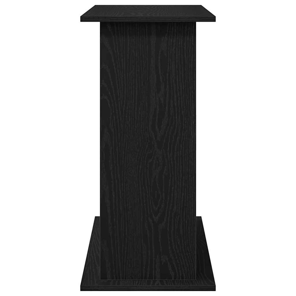 Supporto per acquario in rovere nero 81x36x73 cm in legno ingegnerizzato