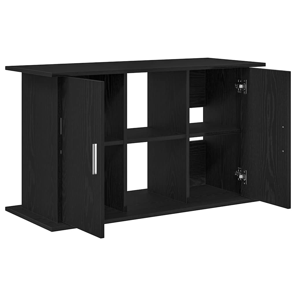 Supporto per acquario in rovere nero 101x41x58 cm in legno ingegnerizzato