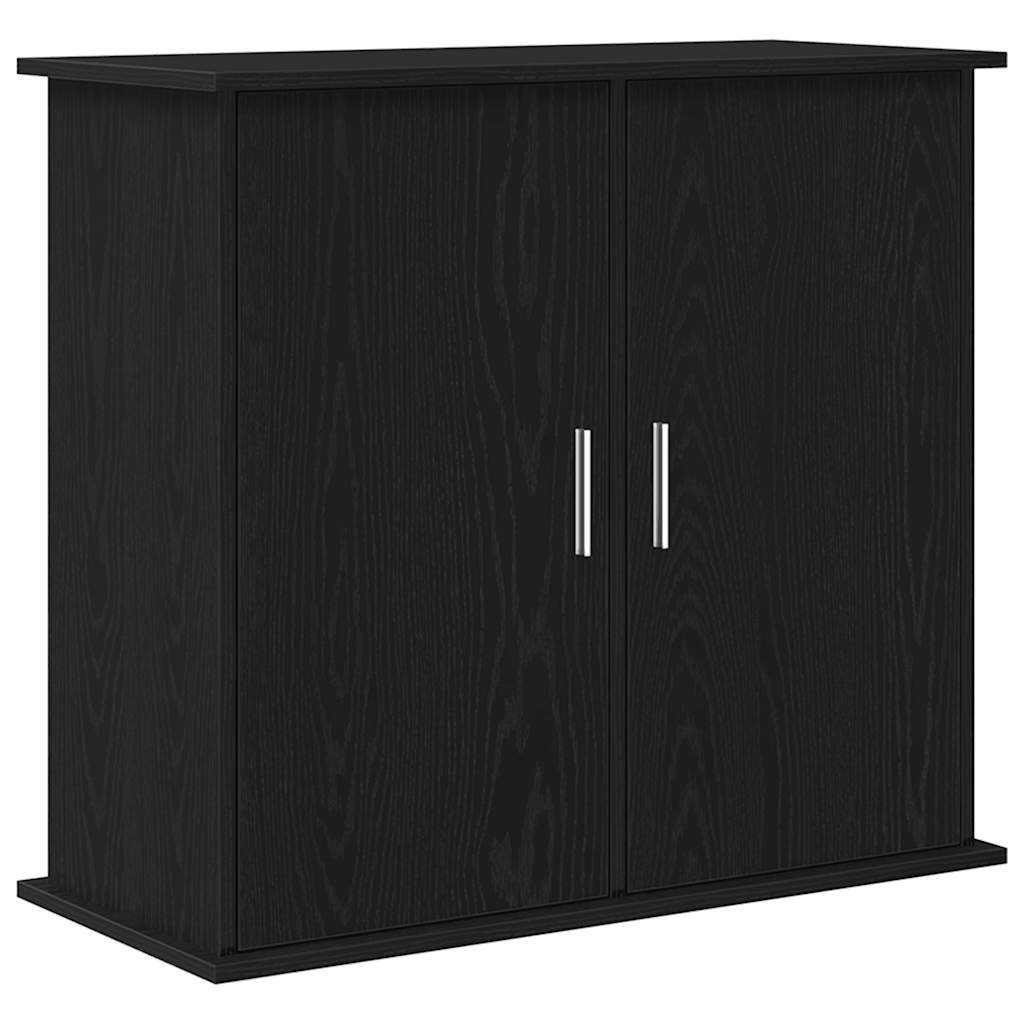 Supporto per acquario in rovere nero 81x36x73 cm in legno ingegnerizzato