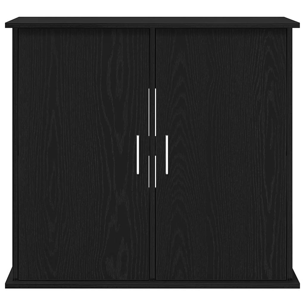 Supporto per acquario in rovere nero 81x36x73 cm in legno ingegnerizzato