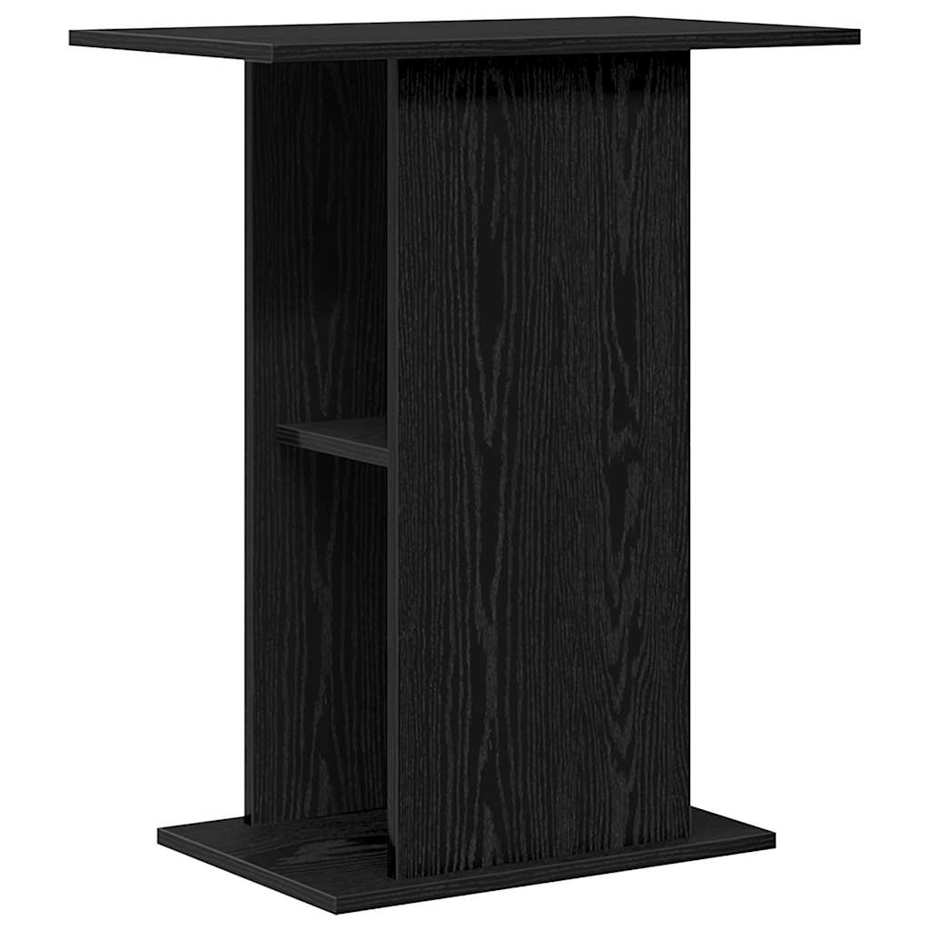 Supporto per Acquario 60,5x36x72,5cm Multistrato Rovere Nero