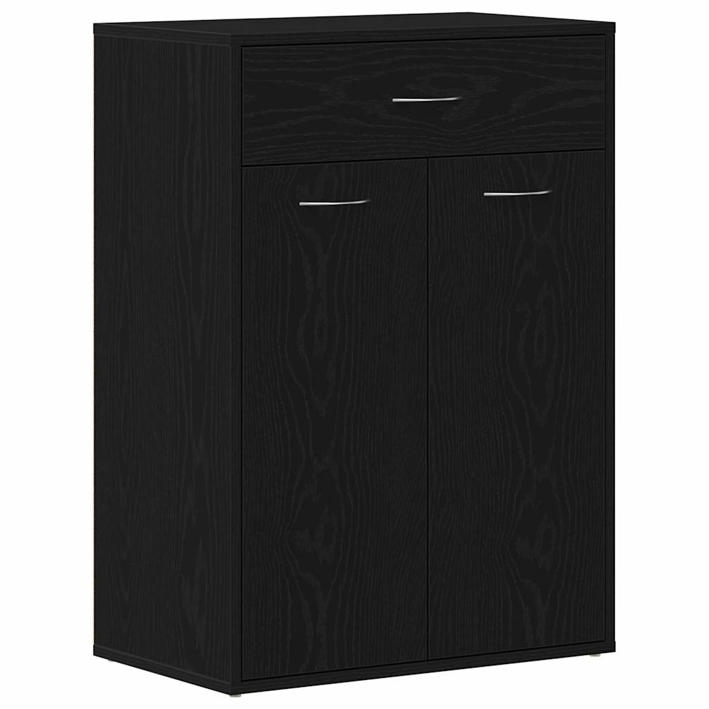 Scarpiera 60 x 35 x 84 cm Legno ingegnerizzato Rovere Nero