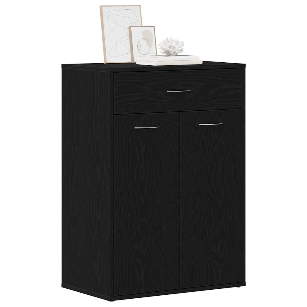 Scarpiera 60 x 35 x 84 cm Legno ingegnerizzato Rovere Nero