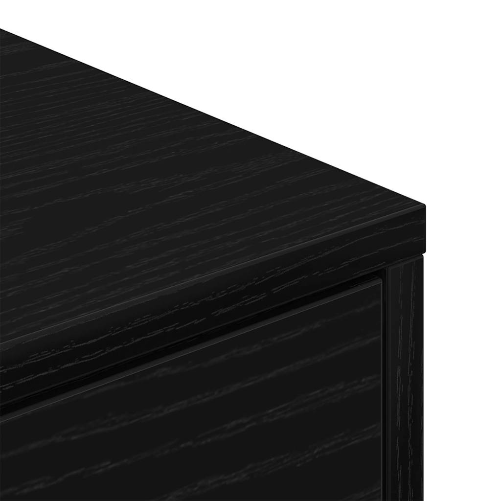 Scarpiera 60 x 35 x 84 cm Legno ingegnerizzato Rovere Nero