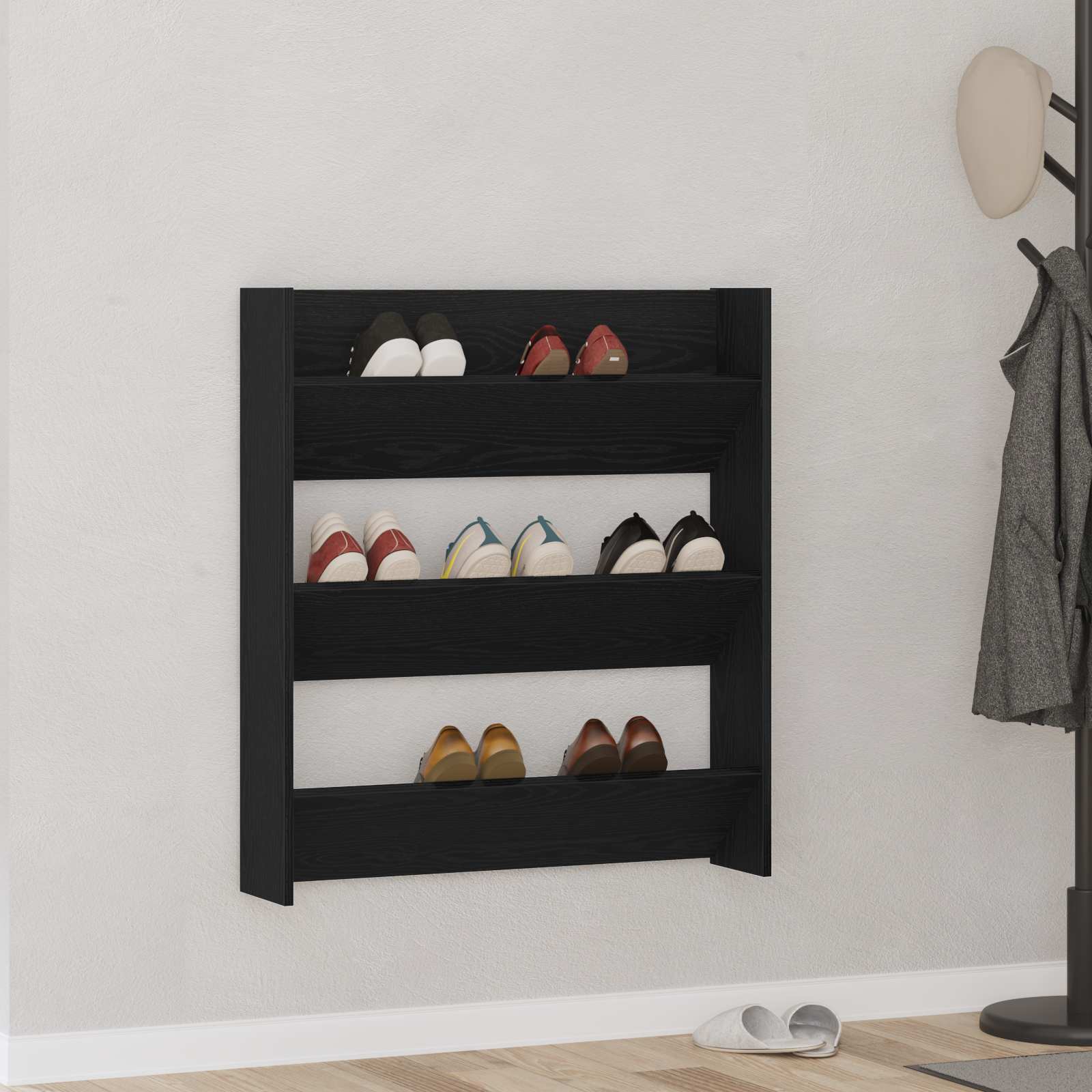 Mobile per scarpe 80 x 18 x 90 cm Legno ingegnerizzato