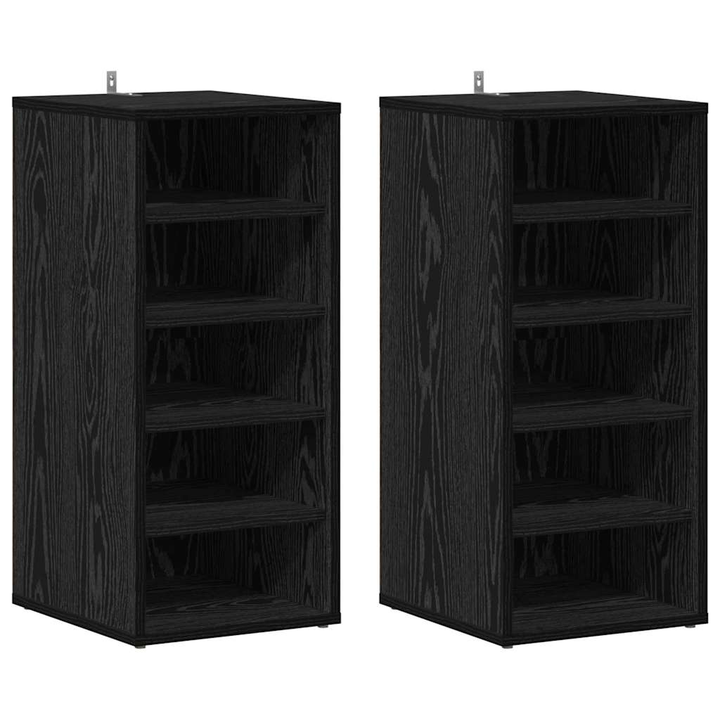 Mobile per scarpe 2 pz 32 x 35 x 70 cm Legno ingegnerizzato