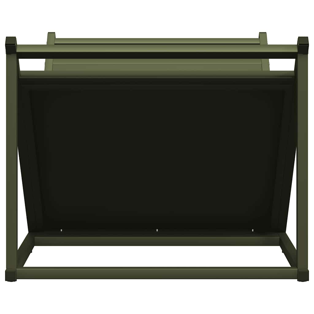 Rastrelliera per Legna da Ardere Verde Oliva 70x43x34,5 cm