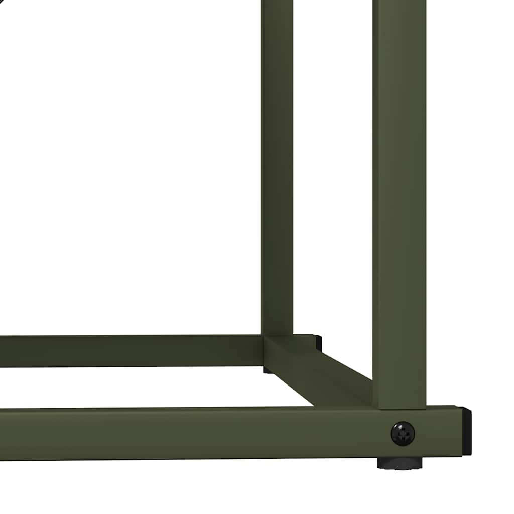 Rastrelliera per Legna da Ardere Verde Oliva 70x43x34,5 cm