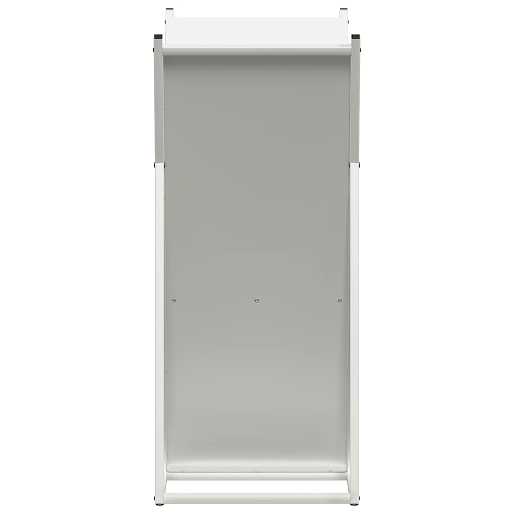 Rastrelliera per Legna da Ardere Bianca 69,5x35x81 cm