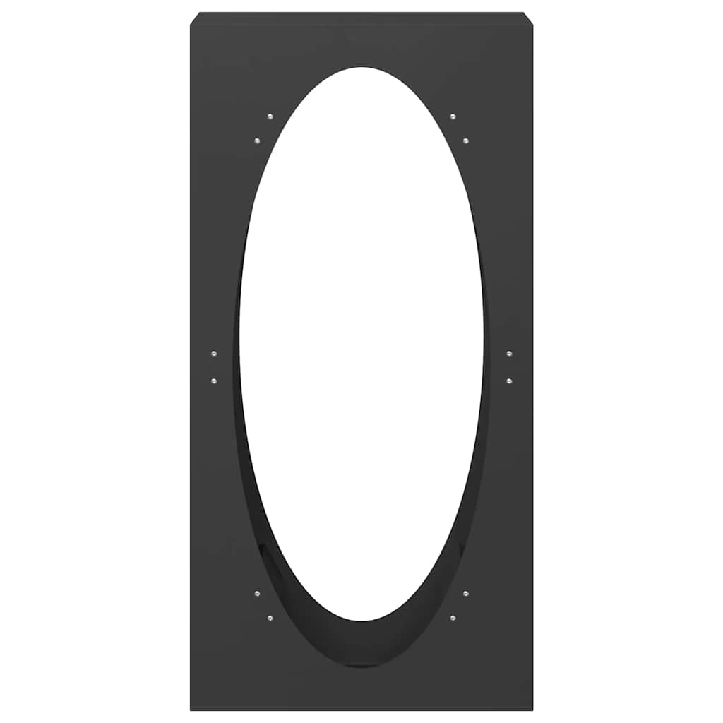 Rastrelliera per Legna da Ardere Nera 50x23x100 cm
