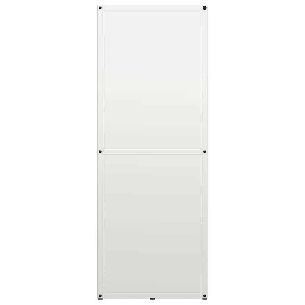 Rastrelliera per Legna da Ardere Bianca 40x30x80 cm