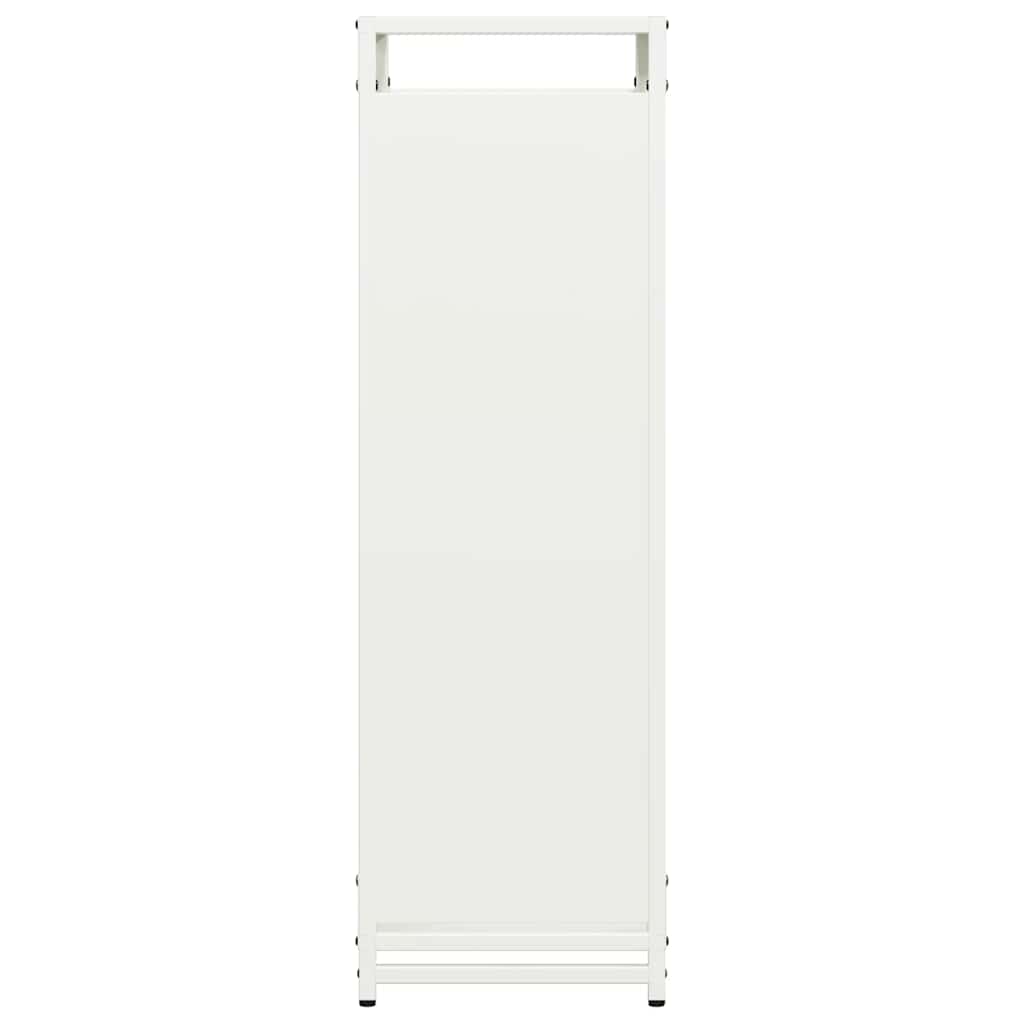 Rastrelliera per Legna da Ardere Bianca 44x28x90 cm
