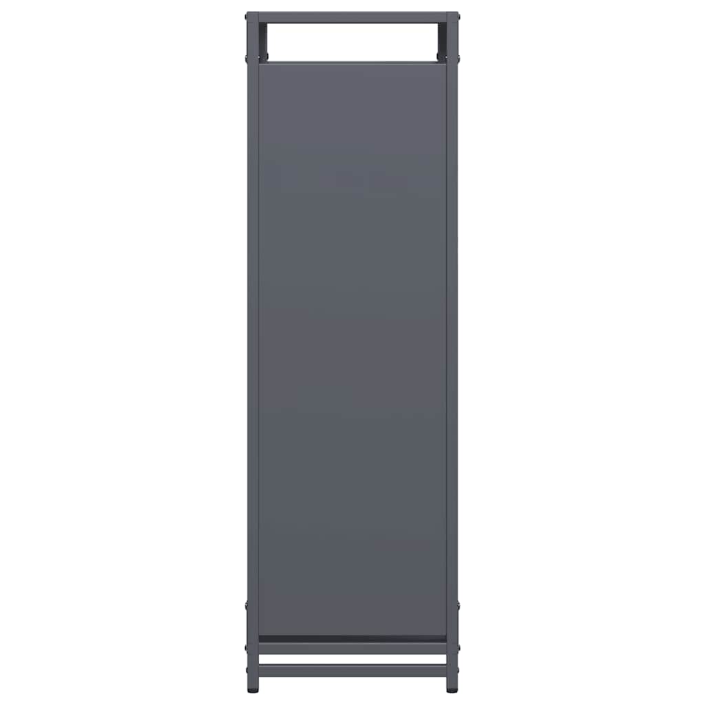 Rastrelliera per Legna da Ardere Antracite 44x28x90 cm