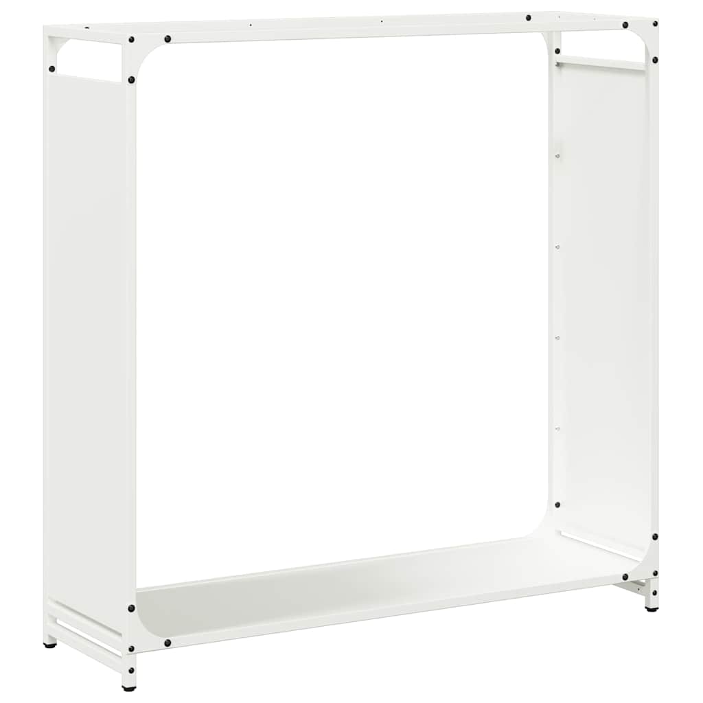 Rastrelliera per Legna da Ardere Bianca 90x28x90 cm