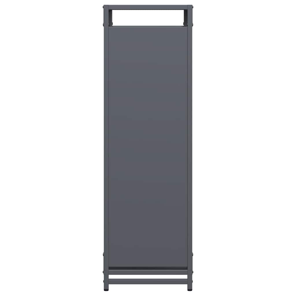 Rastrelliera per Legna da Ardere Antracite 90x28x90 cm