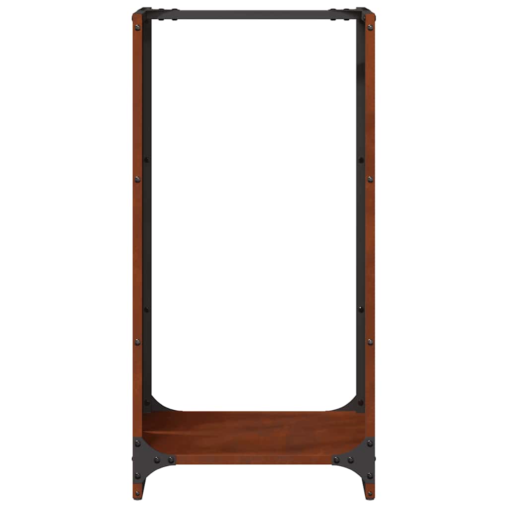 Rastrelliera per Legna da Ardere 40x30x80 cm in Acciaio Corten