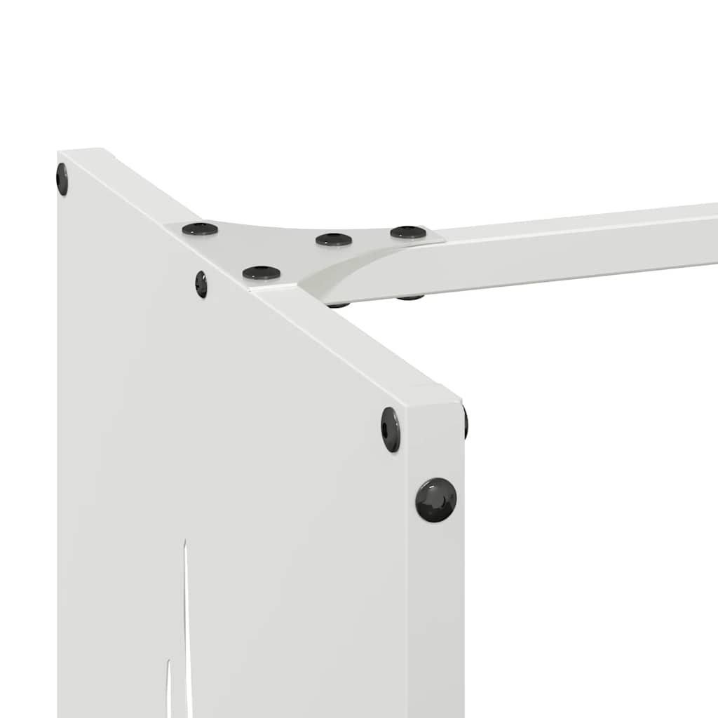 Rastrelliera per Legna da Ardere Bianca 40x30x80 cm