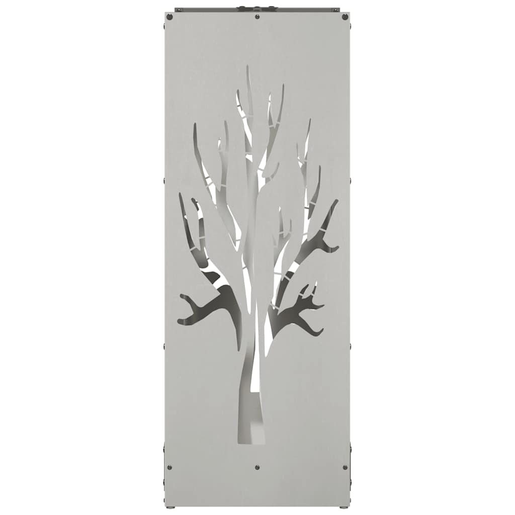 Rastrelliera per Legna da Ardere 40x30x80 cm in Acciaio Inox