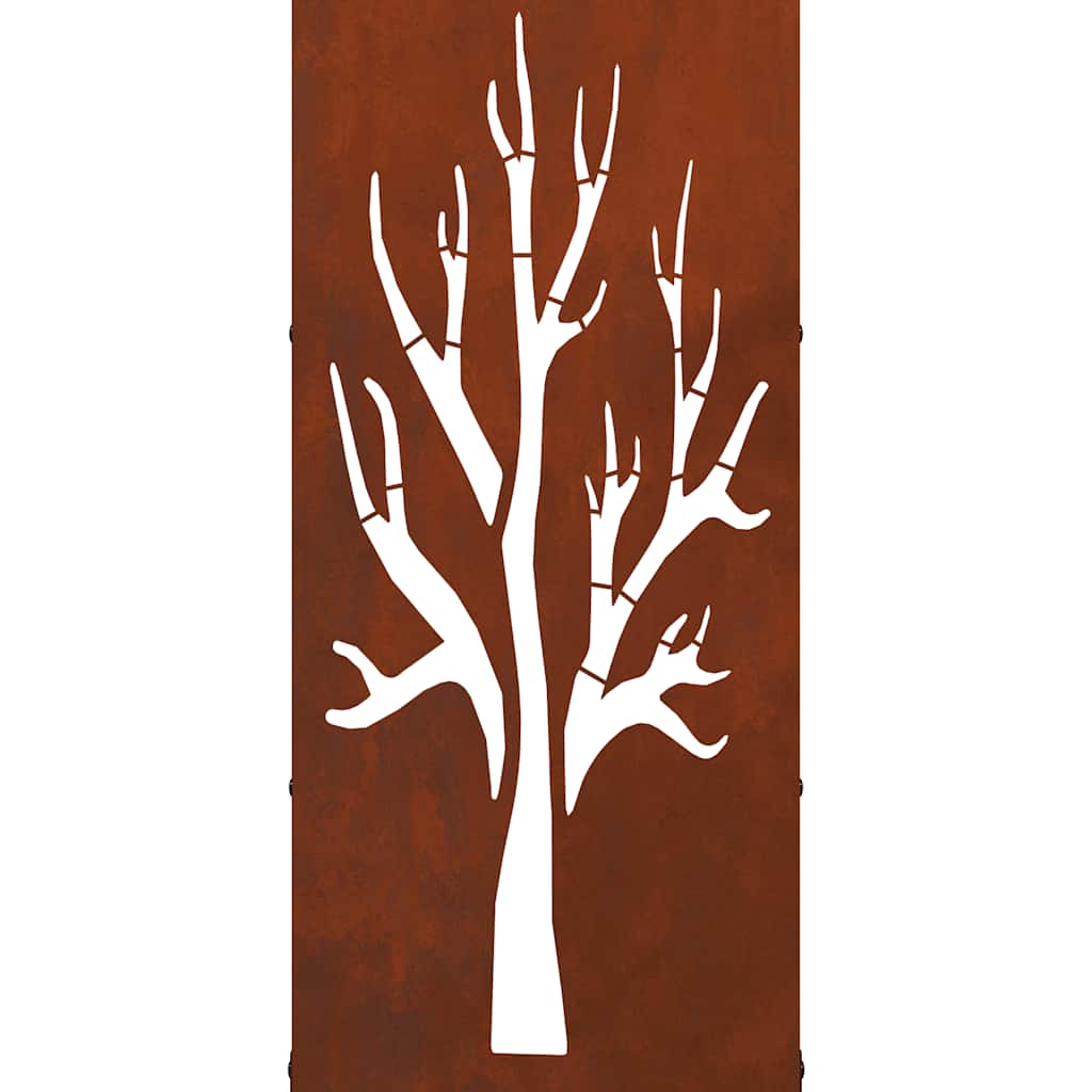 Rastrelliera per Legna da Ardere 40x30x80 cm in Acciaio Corten