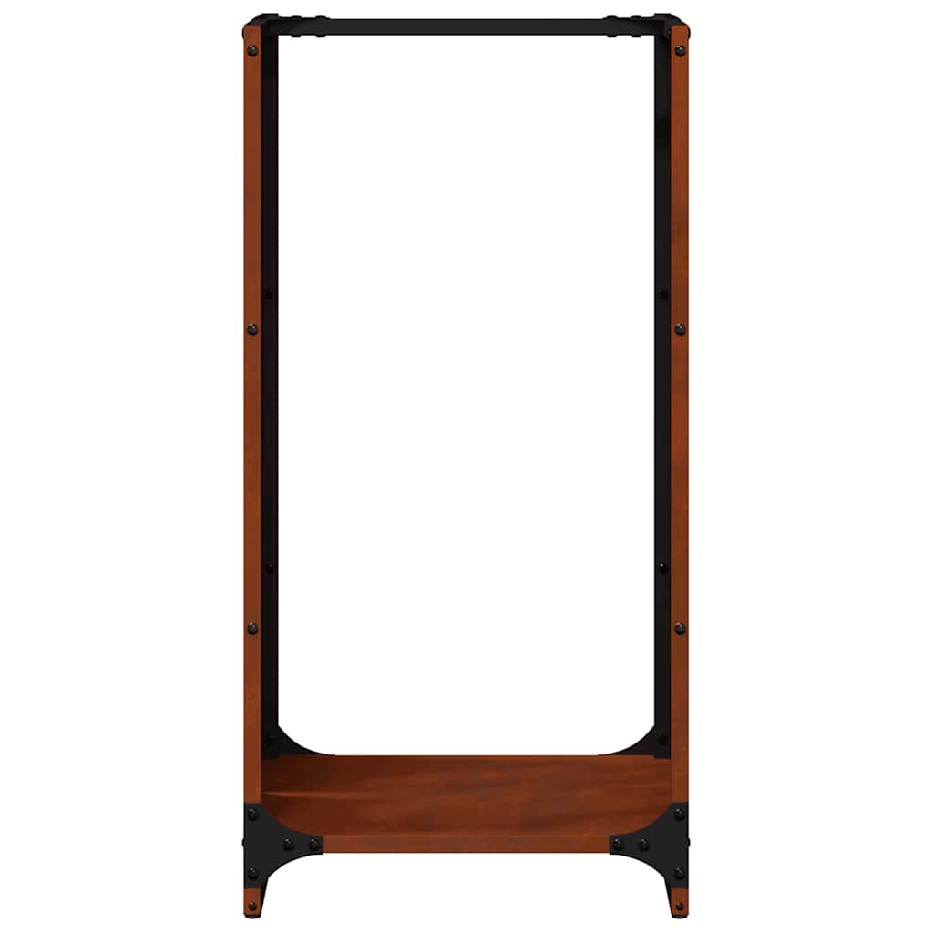Rastrelliera per Legna da Ardere 40x30x80 cm in Acciaio Corten
