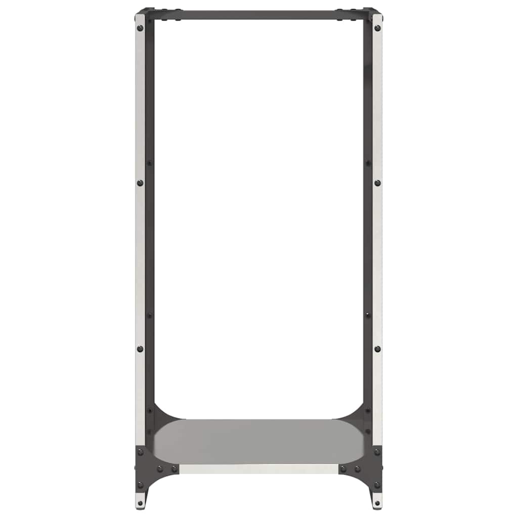 Rastrelliera per Legna da Ardere 40x30x80 cm in Acciaio Inox