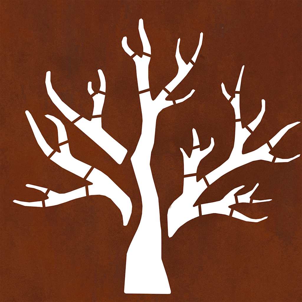 Rastrelliera per Legna da Ardere 40x40x40 cm in Acciaio Corten