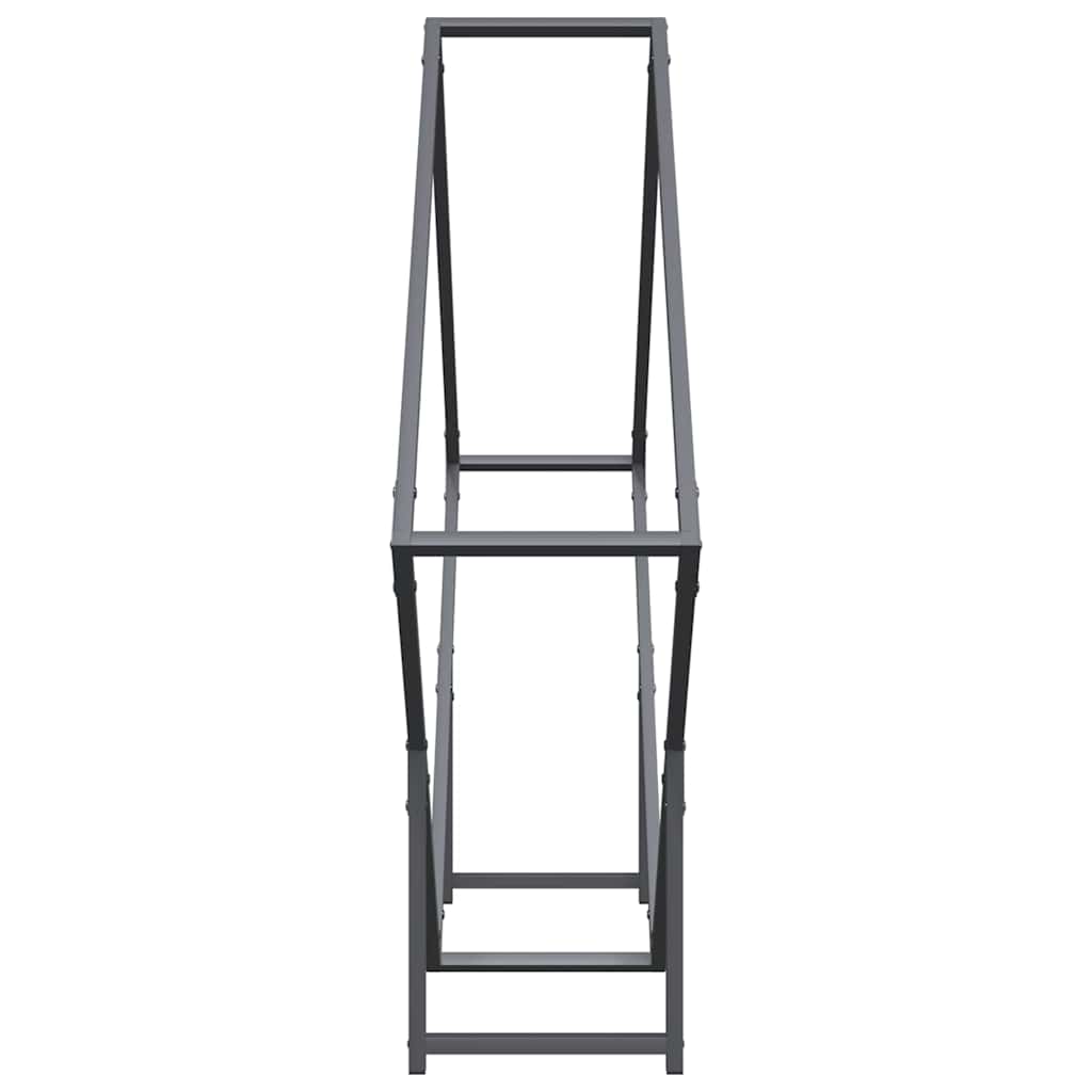 Rastrelliera per Legna da Ardere Antracite 100x25x100 cm
