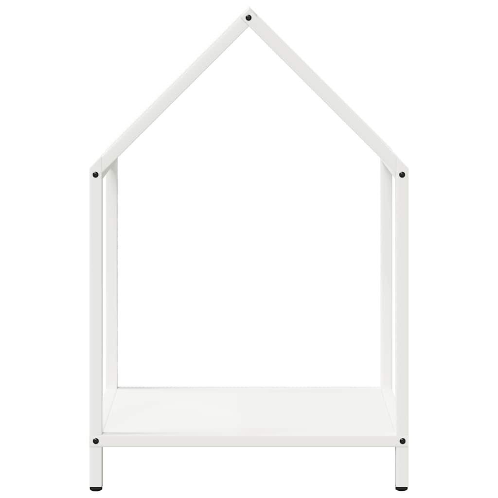 Rastrelliera per Legna da Ardere Bianca 40x25x60 cm
