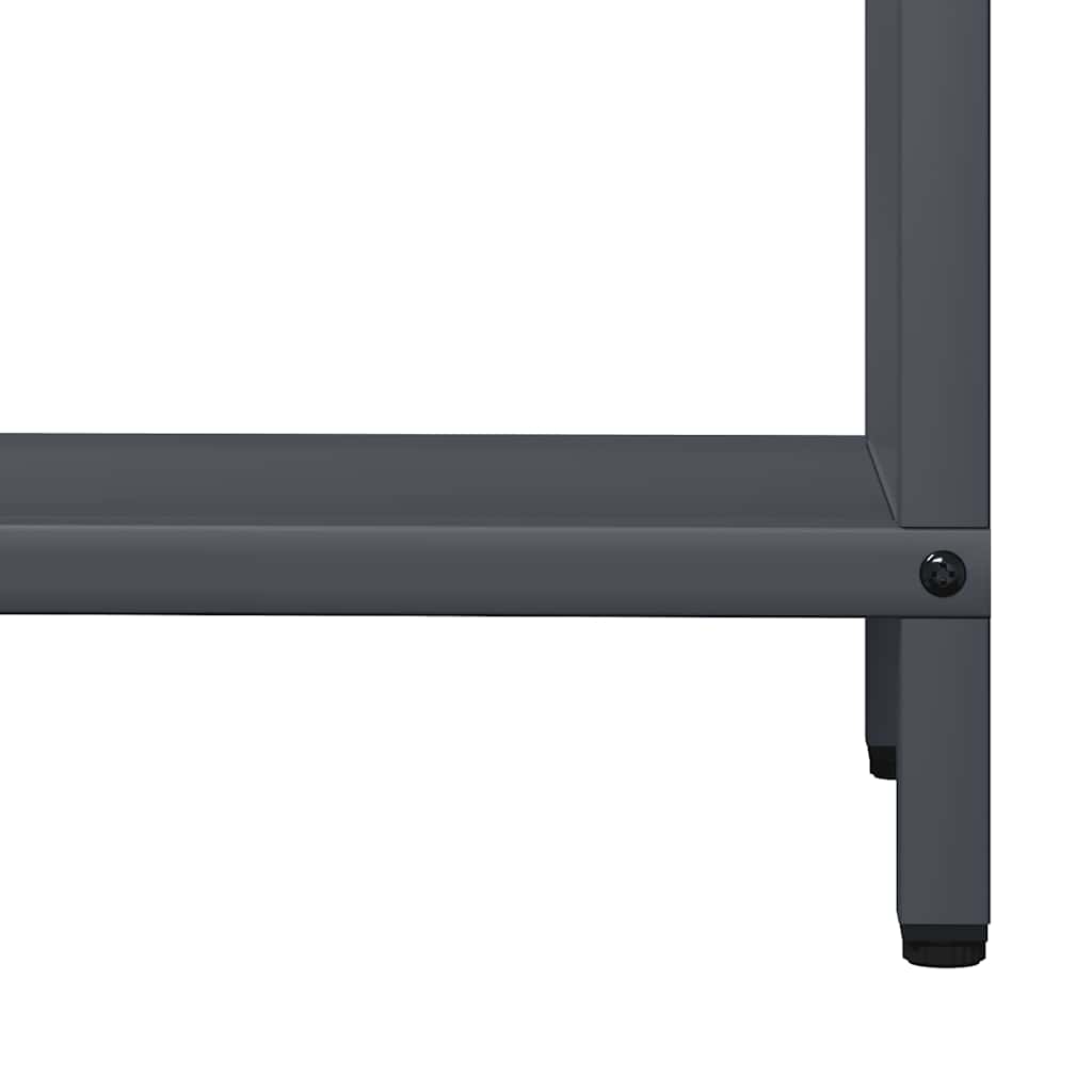 Rastrelliera per Legna da Ardere Antracite 60x25x60 cm