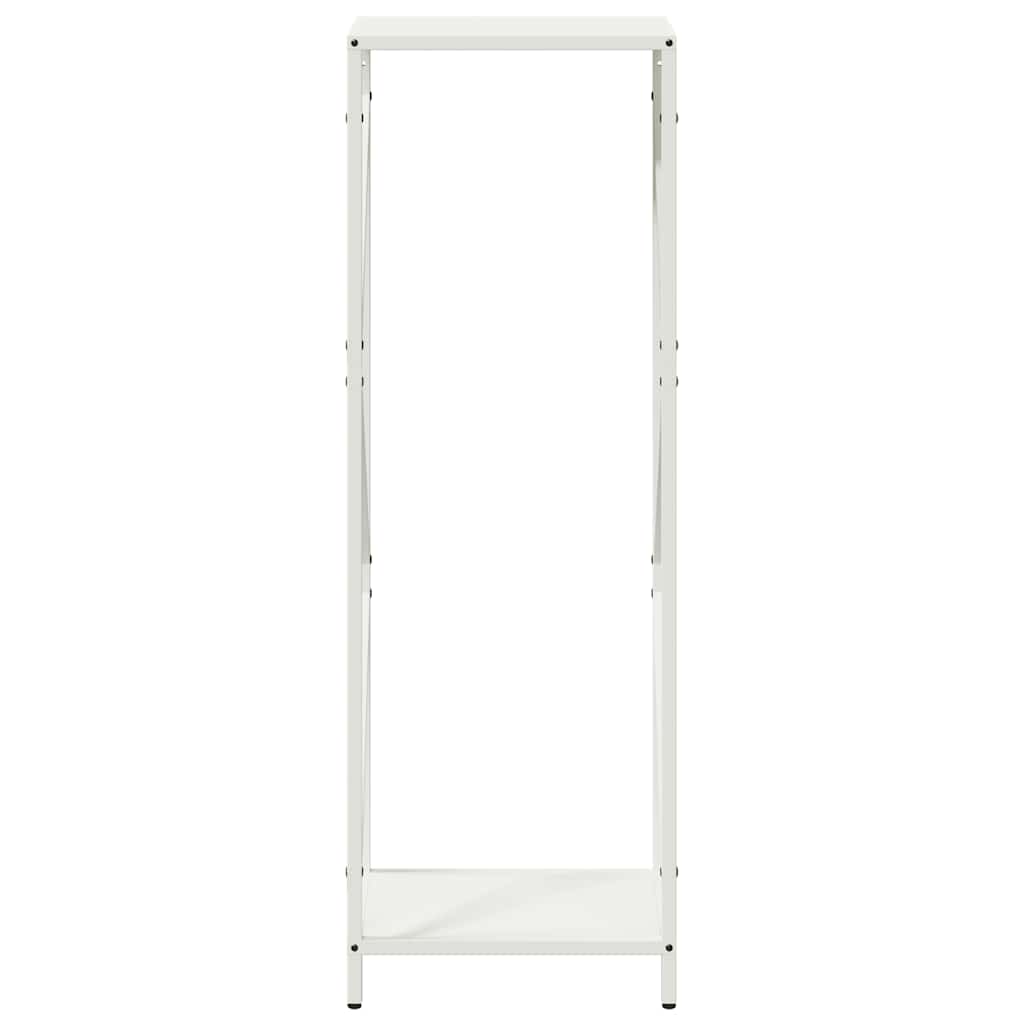 Rastrelliera per Legna da Ardere Bianca 34x25x100 cm